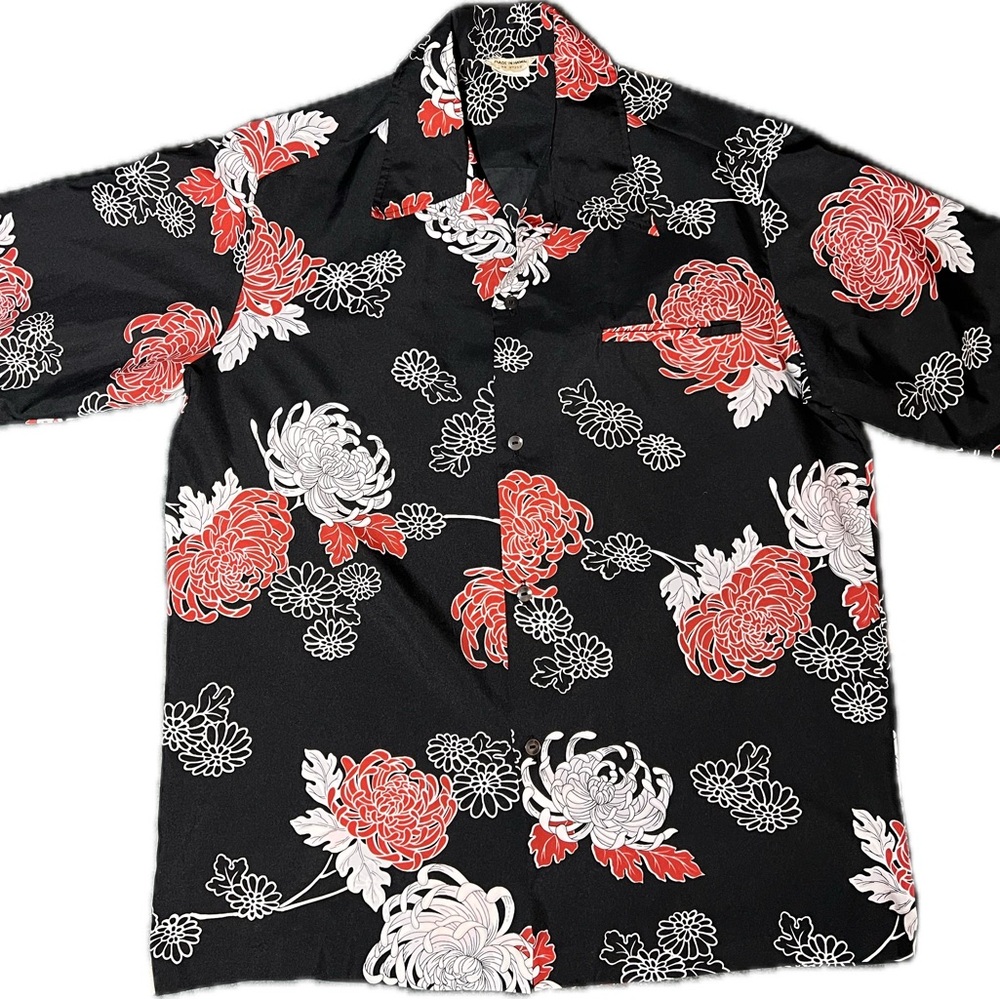 Vintage chrysanthemums aloha shirt